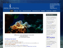 Tablet Screenshot of divefactory.ch